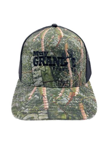 Muy Grande Camo Snapback Cap - Black