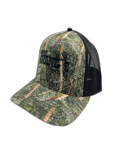 Muy Grande Camo Snapback Cap - Black