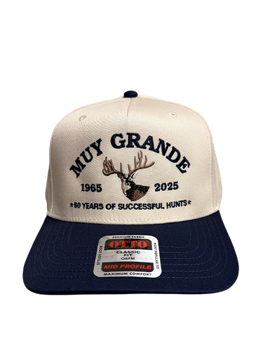 Muy Grande 60th Anniversary Retro Cap - Khaki/Navy