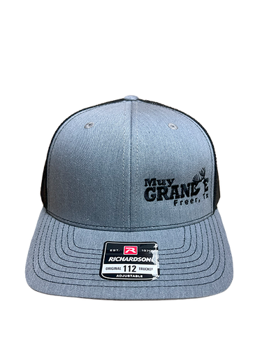 Muy Grande Richardson Trucker Side Logo - Grey/Black