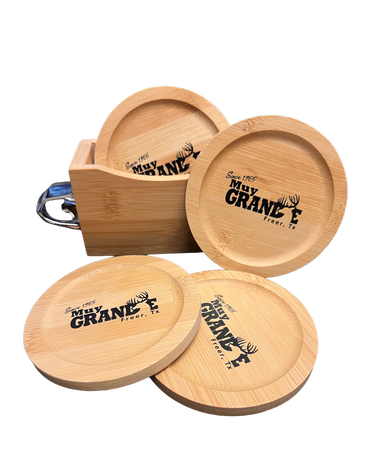 Muy Grande Bamboo Coaster Set