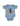 Muy Grande Deer Onesie - Blue