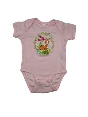 Muy Grande Fawn Onesie - Pink