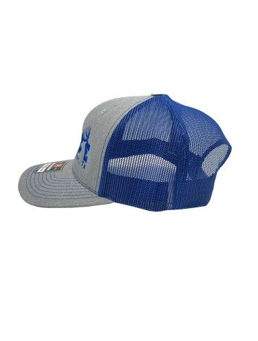 Muy Grande Richardson Trucker - Steel/Royal Blue