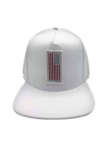 Muy Grande USA Flag Trucker - White