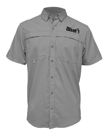 Muy Grande Short Sleeve Button - Charcoal