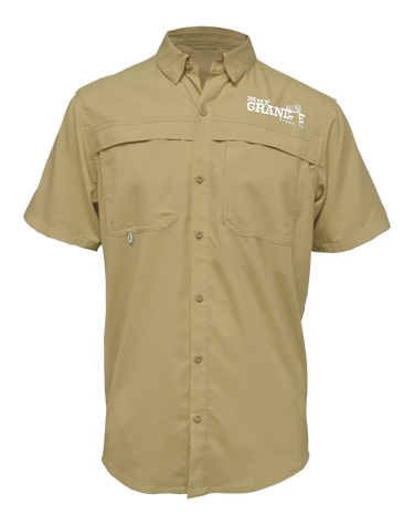 Muy Grande Short Sleeve Button - Khaki